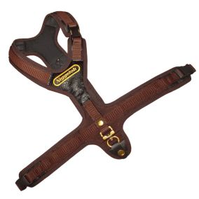 Führgeschirr FOLLOW mit 3 Steckverschlüssen braun